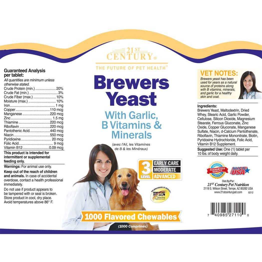 Essential Pet Products Brewers Yeast Chewable Tablets with Garlic - Nail Gallerys