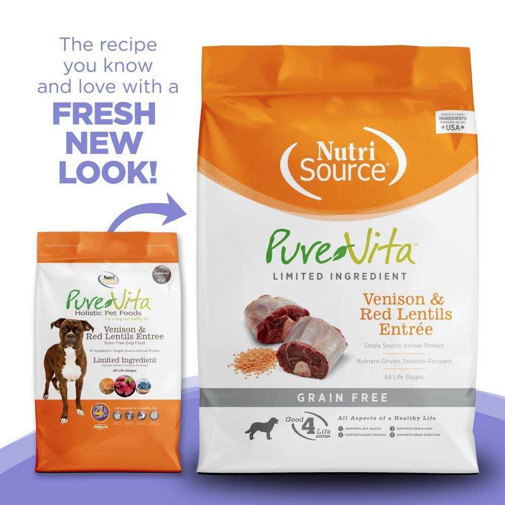 PureVita Grain Free Venison Red Lentils Dog Food - Nail Gallerys