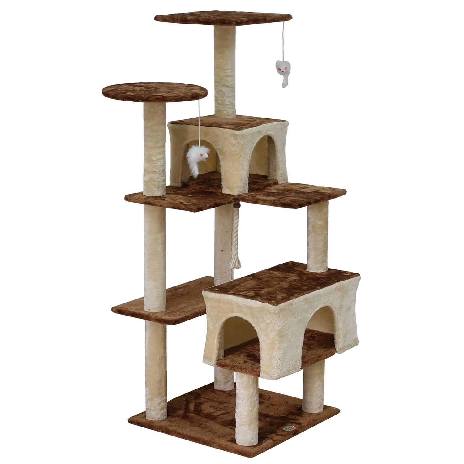 Go Pet Club Kitten Cat Tree Condo with Scratching Board - Nail Gallerys