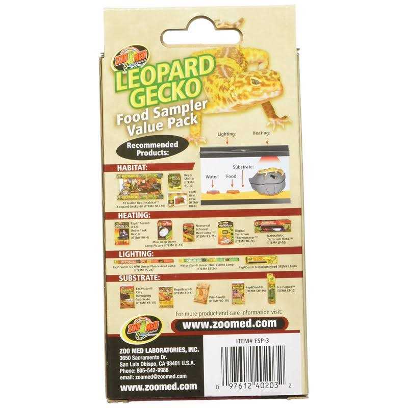 Zoo Med Sampler Leopard Gecko Food - Nail Gallerys