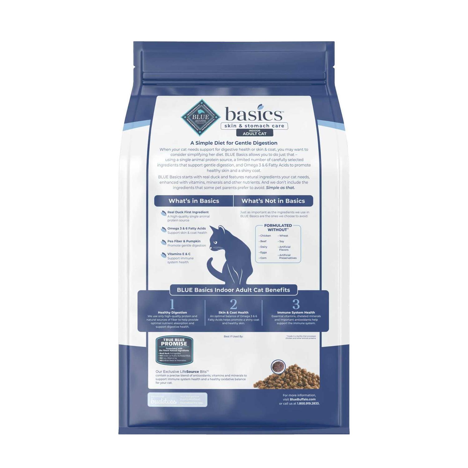 BLUE Basics Grain-Free Adult Indoor Dry Cat Food - Nail Gallerys
