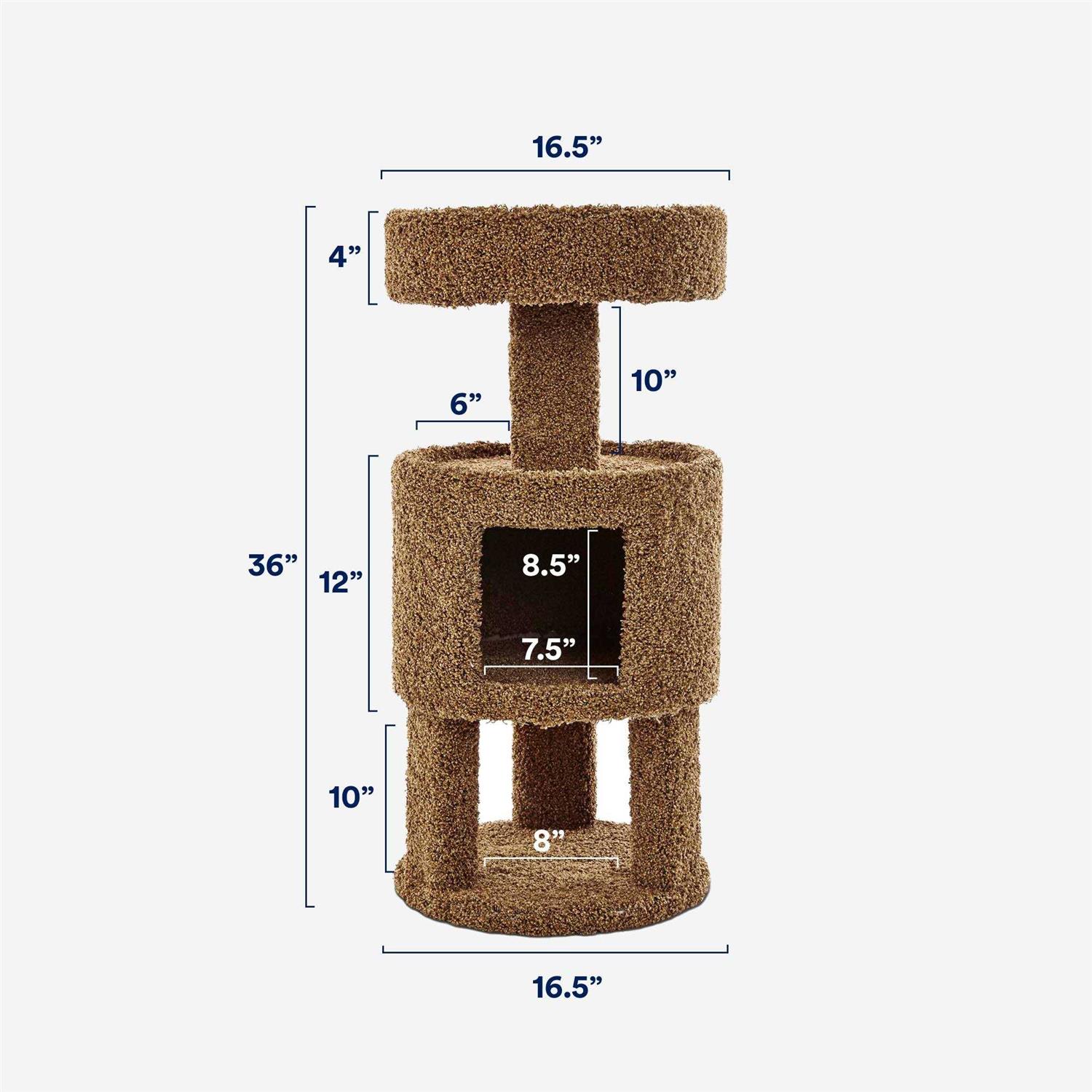 EveryYay Lookout Loft 3-Level Cat Tree with Condo for Large Cats - Nail Gallerys