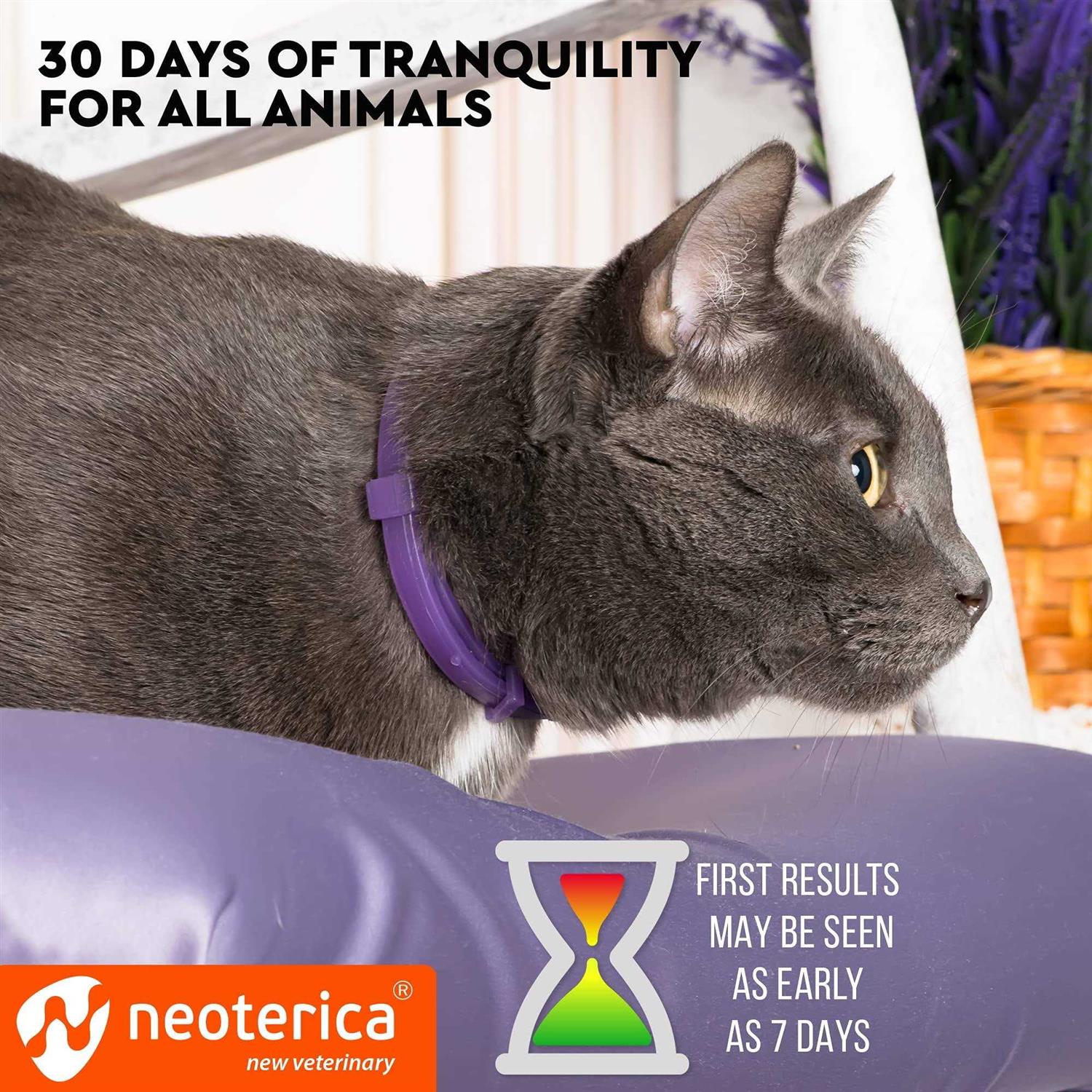 Relaxivet Cat Calming Collar & Pet Anti Anxiety Products Feline Calm Pheromones Collars & Cats Stress Relief - Nail Gallerys