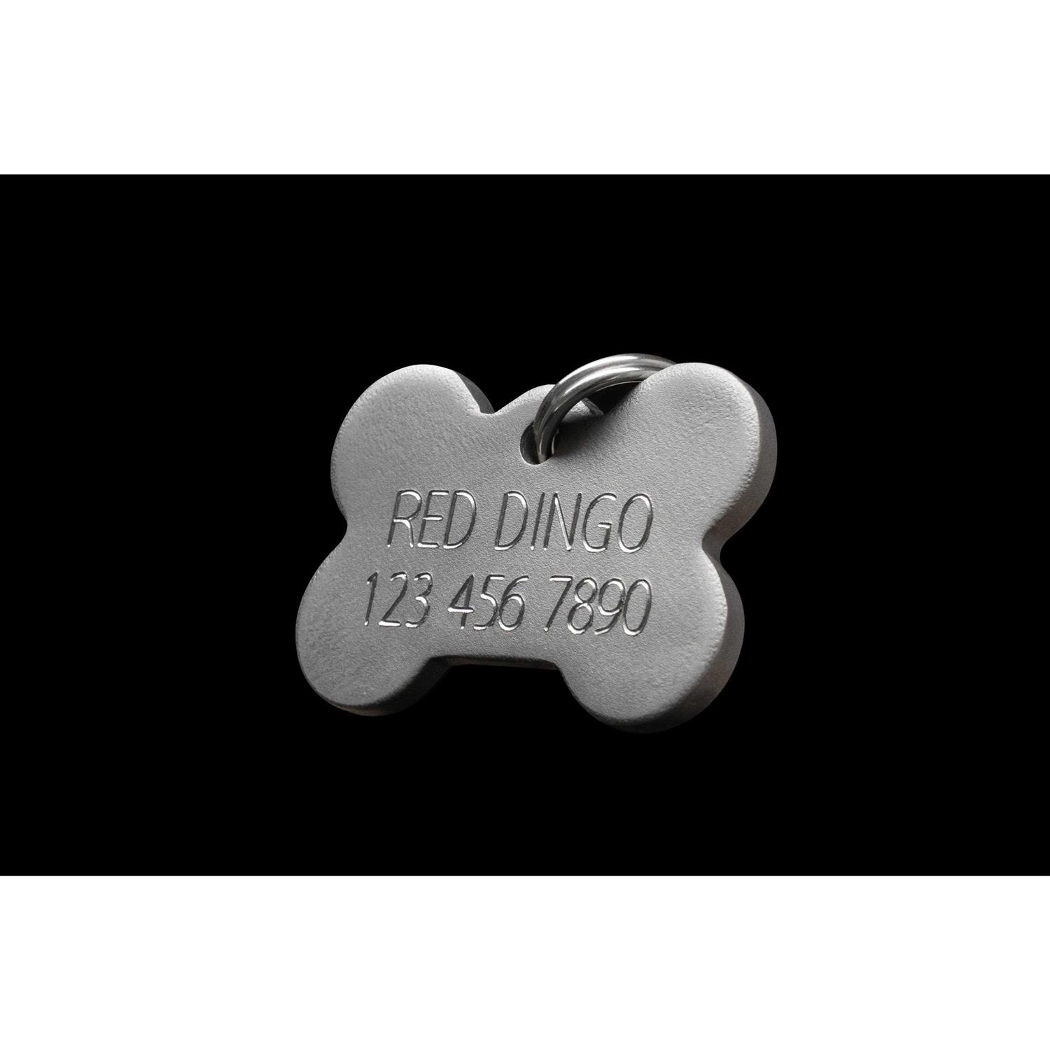 Red Dingo Bone Pet ID Dog Tag - Nail Gallerys