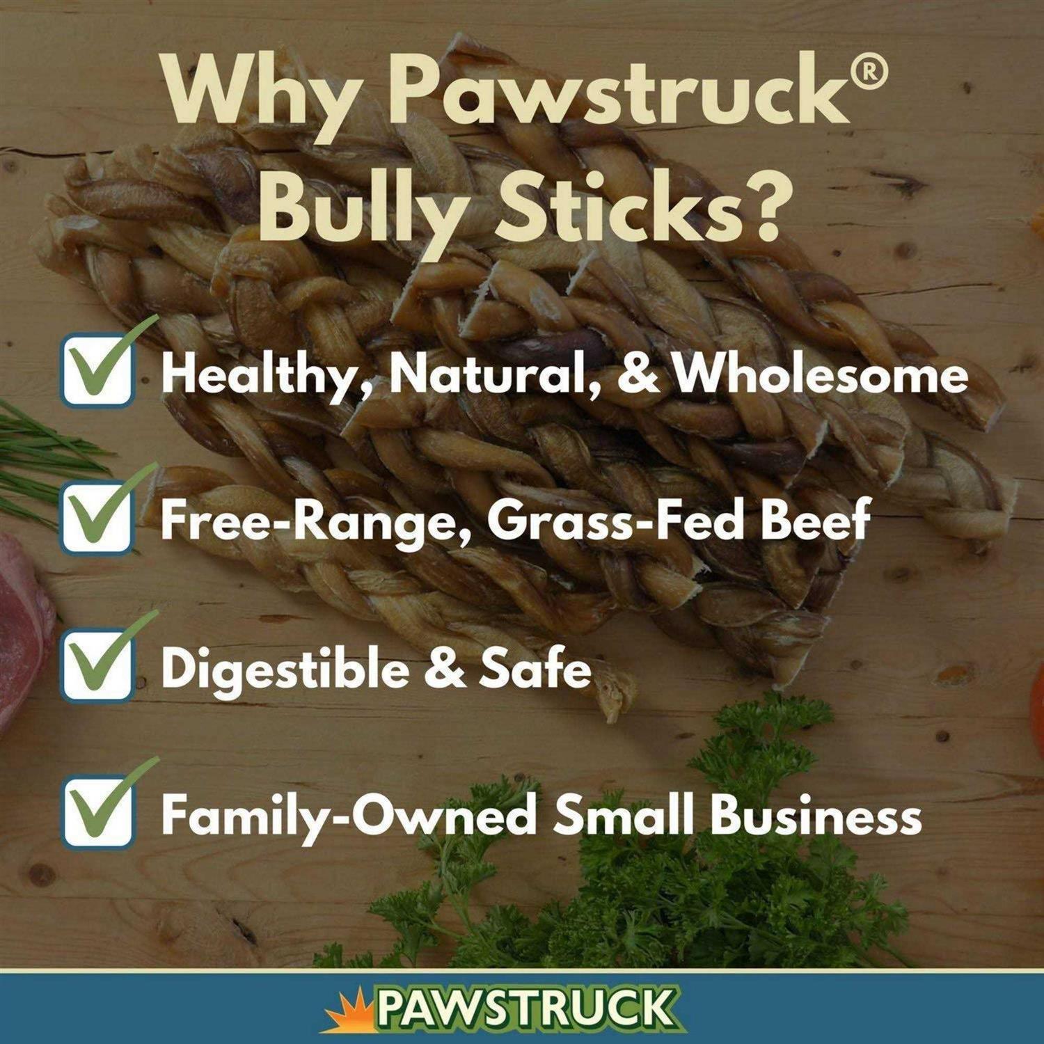 Pawstruck Braided Bully Sticks Dog Treats - Nail Gallerys