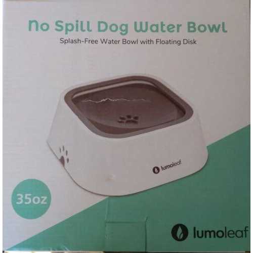 LumoLeaf Dog Water Bowl Pet Slow Water Feeder Bowl No Spill Dog Bowl - Nail Gallerys
