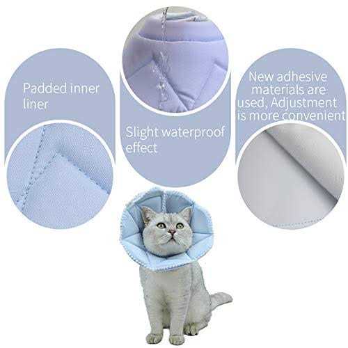 WZ PET Soft Cat Recovery Collar,Adjustable Dog Cat Cone,Dog Protective Cone Collar Surgery,for Cats and Puppy,Small - Nail Gallerys