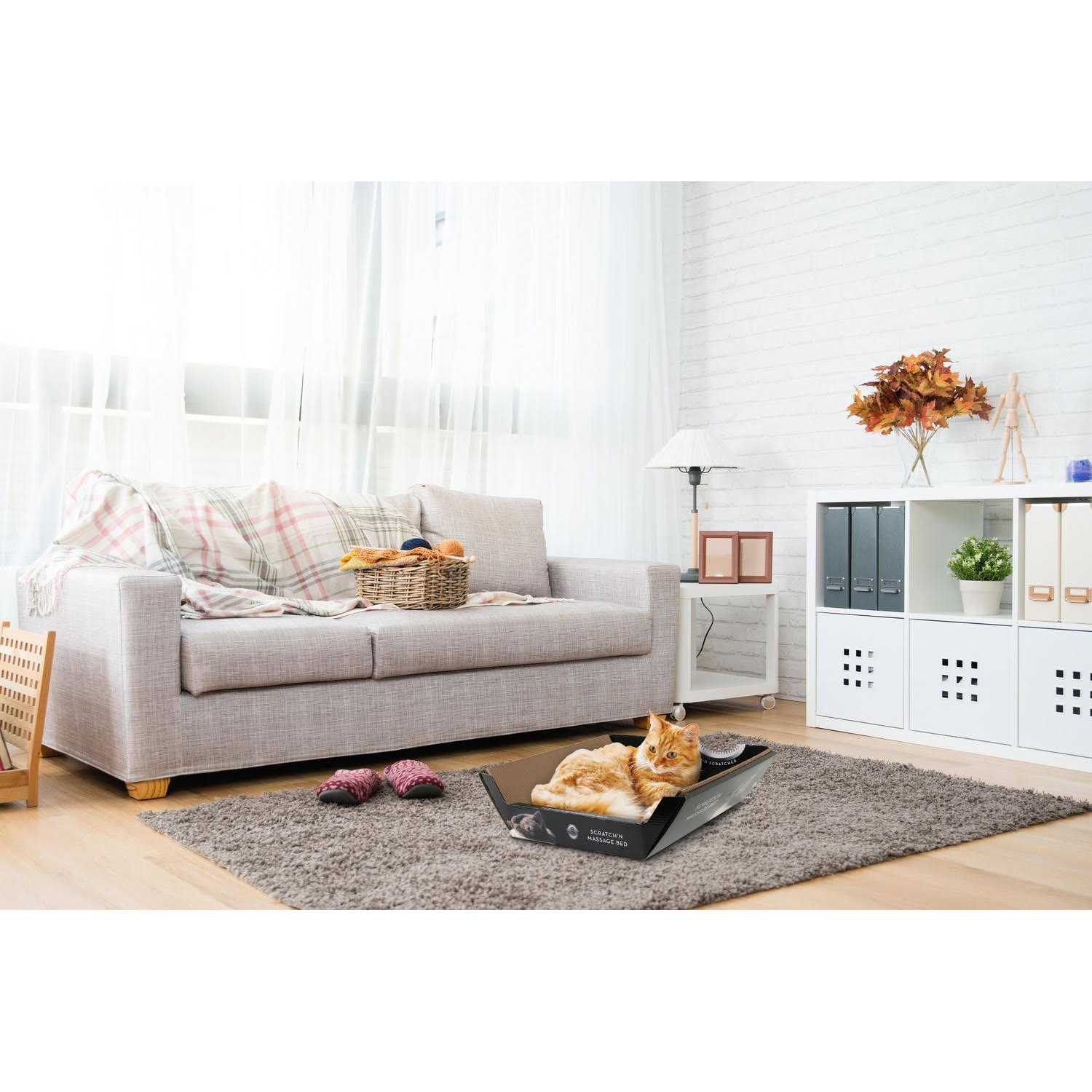 Omega Paw Ripple Board Scratch n Massage Cat Bed - Nail Gallerys