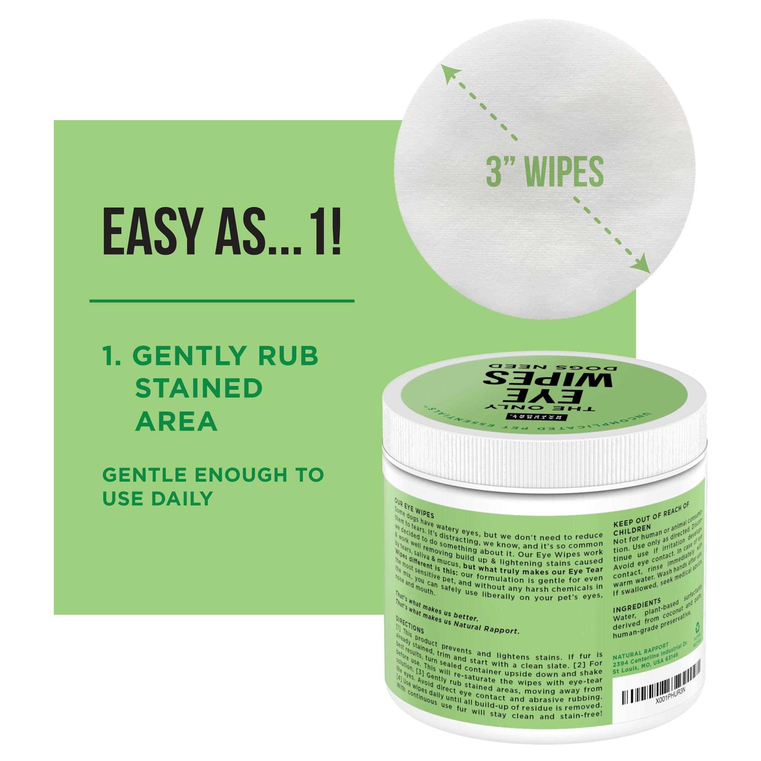 Natural Rapport The Only Dog Eye Wipes - Nail Gallerys