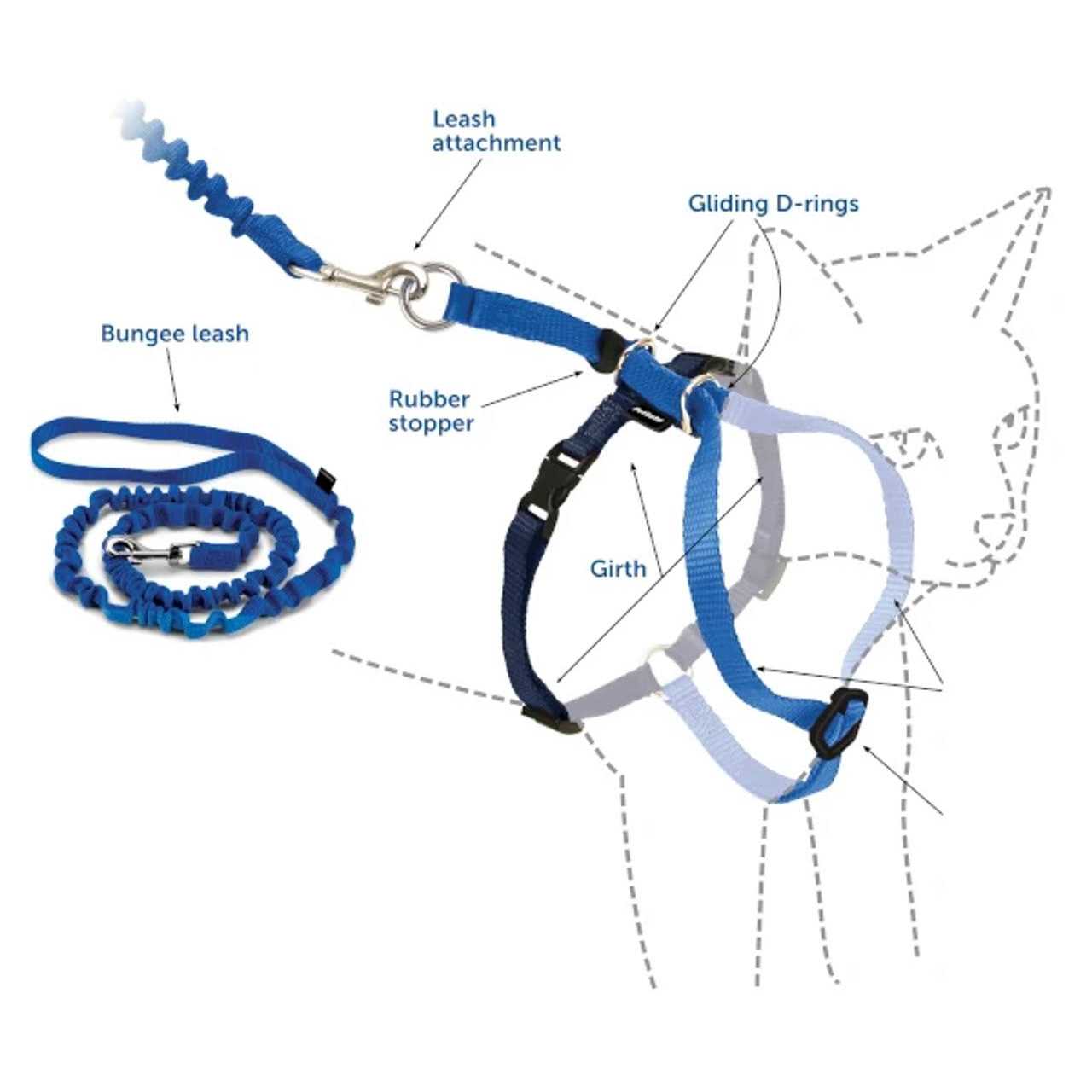 PetSafe Come with Me Kitty Harness Bungee Leash - Nail Gallerys