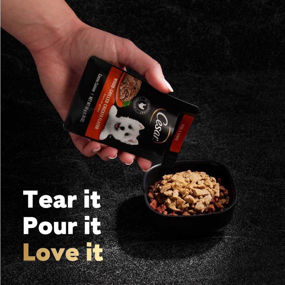 Cesar Filets in Gravy Wet Dog Food Wood-Grilled Chicken Flavor - Nail Gallerys