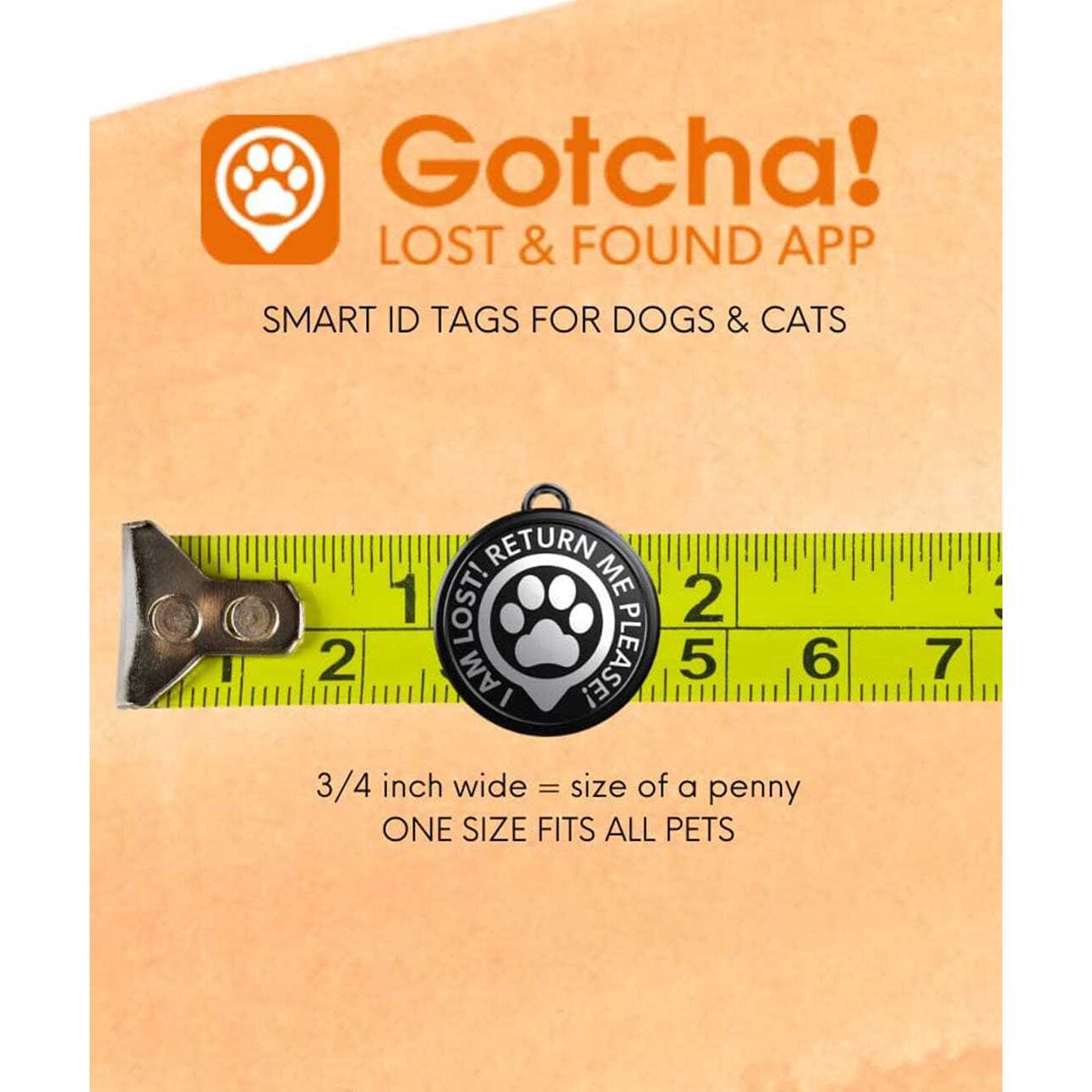 Gotcha Smart Pet ID Tag for Pets, Easily Attaches to Dog & Cat Collars and Harnesses - Nail Gallerys