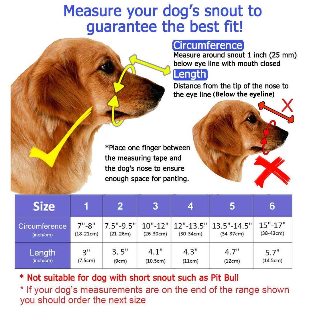 Barkless Dog Muzzle,Soft Basket Silicone Muzzles for Dog, Best to Prevent Biting, Chewing and Barking, Allows Drinking and Panting - Nail Gallerys