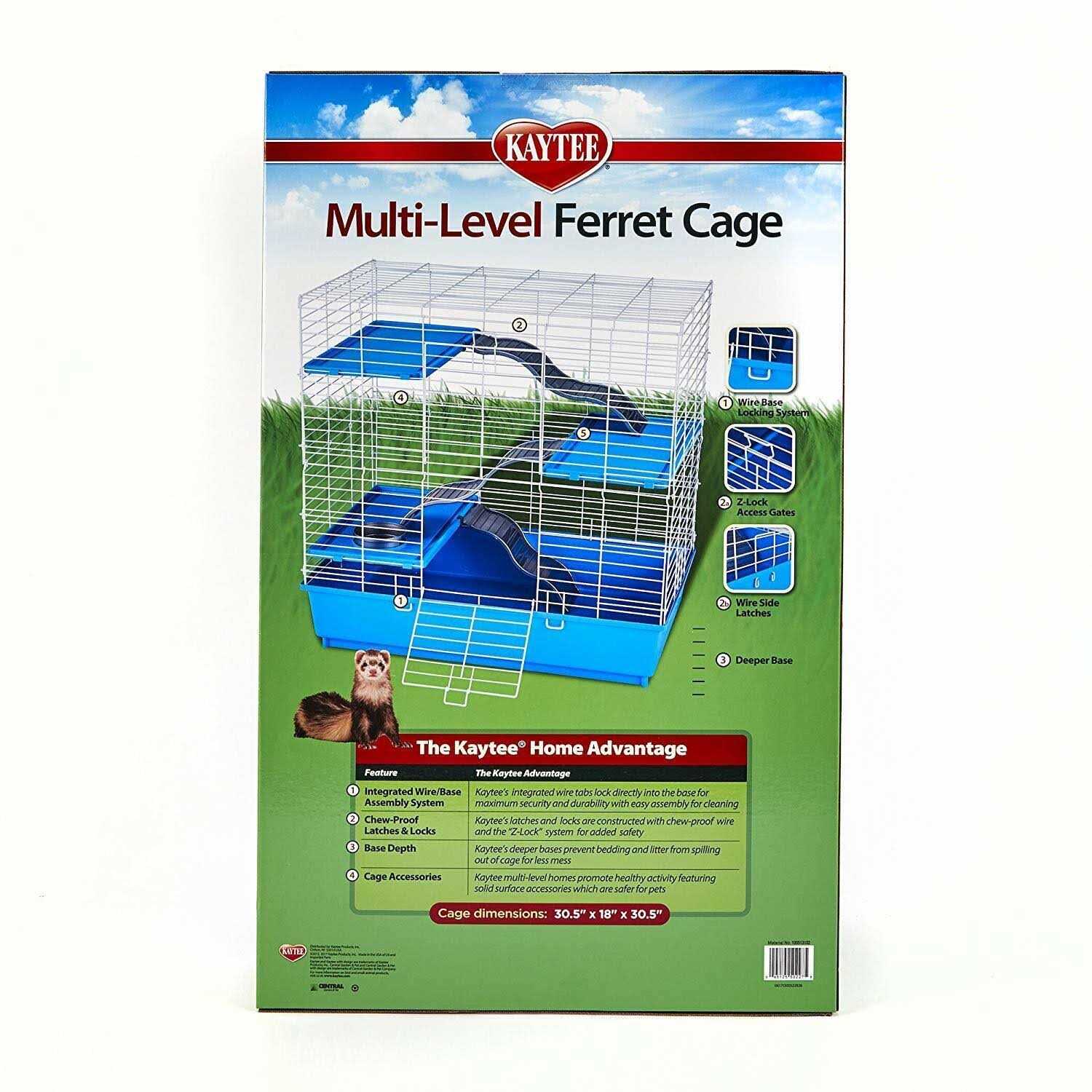 Kaytee My First Home Multi-Level Ferret Cage - Nail Gallerys