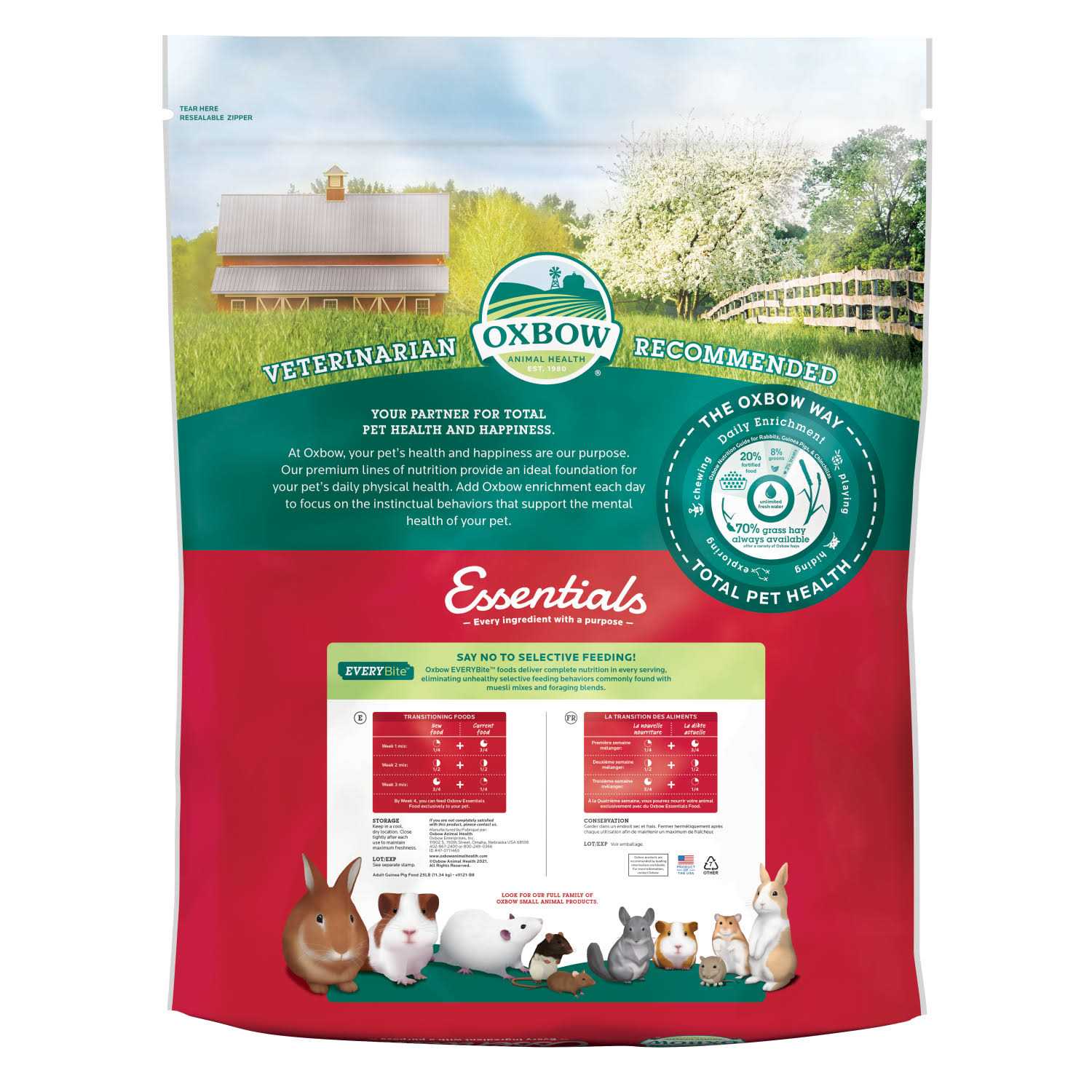 Oxbow Essentials Adult Guinea Pig Food - Nail Gallerys