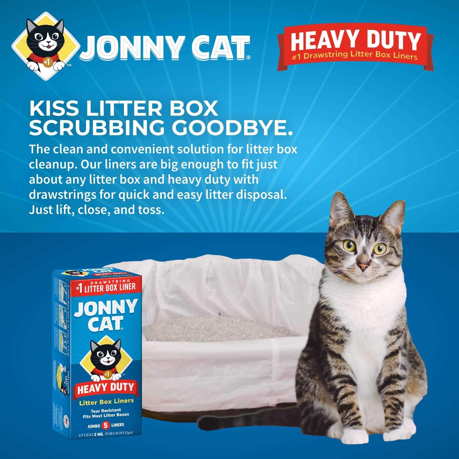 Jonny Cat Heavy Duty Litter Box Liners - Nail Gallerys