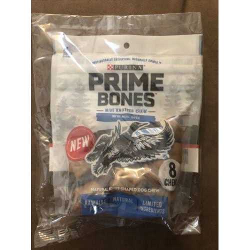 Purina Prime Bones Mini Knotted Chews Rawhide Free Natural Dog Treats - Nail Gallerys