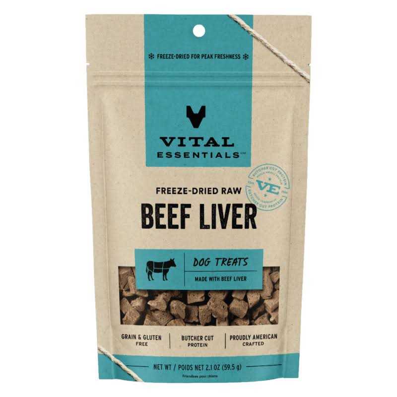 Vital Essentials Beef Liver Freeze-Dried Dog Treats - Nail Gallerys