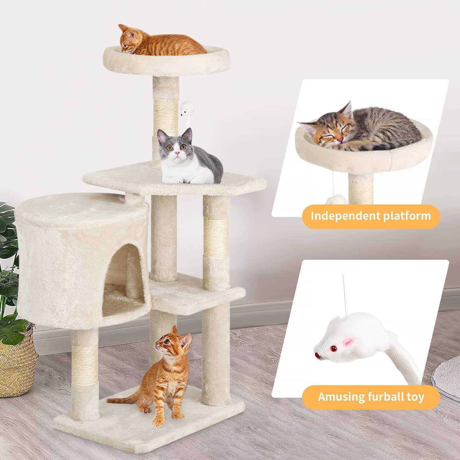 BestPet 36 Cat Tree Cat Tower Cat Condo Multi-Level - Nail Gallerys