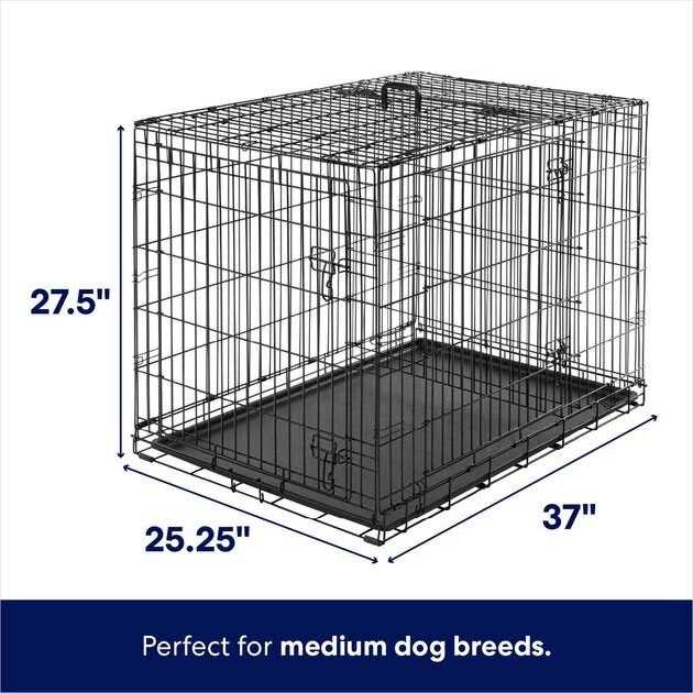 Frisco Heavy Duty All-in-1 Multi-Stage 3 Door Collapsible Wire Dog Crate - Nail Gallerys