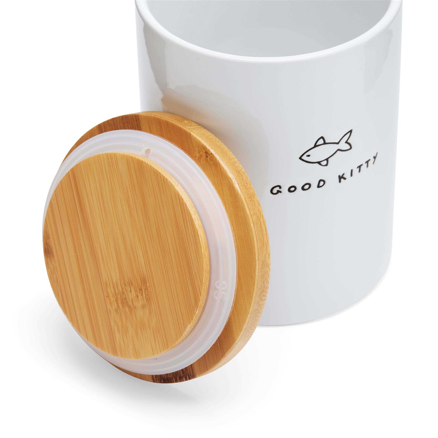 EveryYay Good Kitty Ceramic Cat Treat Jar - Nail Gallerys