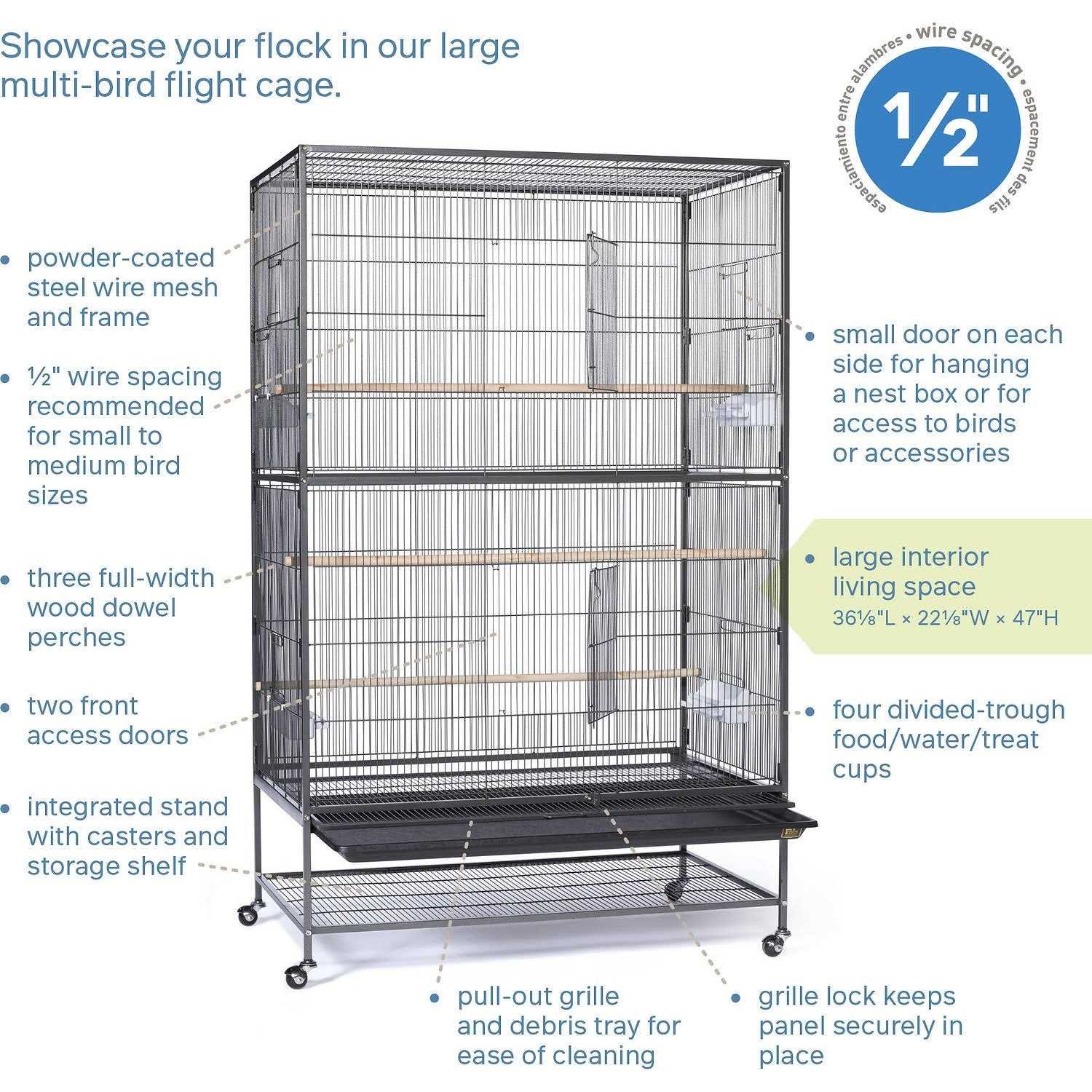 Prevue Pet Products Stand Flight Bird Cage - Nail Gallerys