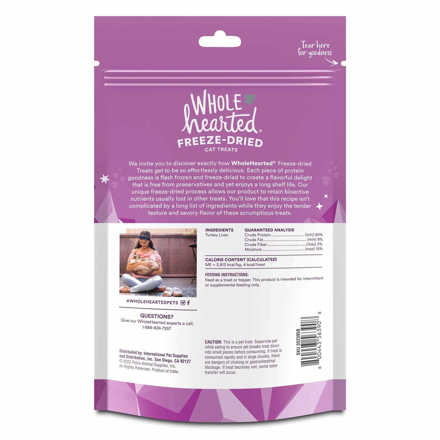 WholeHearted Turkey Liver Freeze-Dried Cat Treats - Nail Gallerys