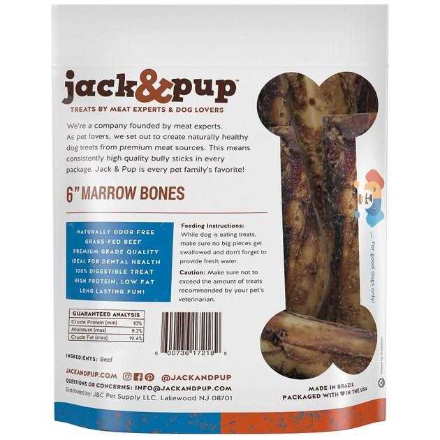 Jack & Pup Roasted Beef Marrow Bone Dog Treats - Nail Gallerys