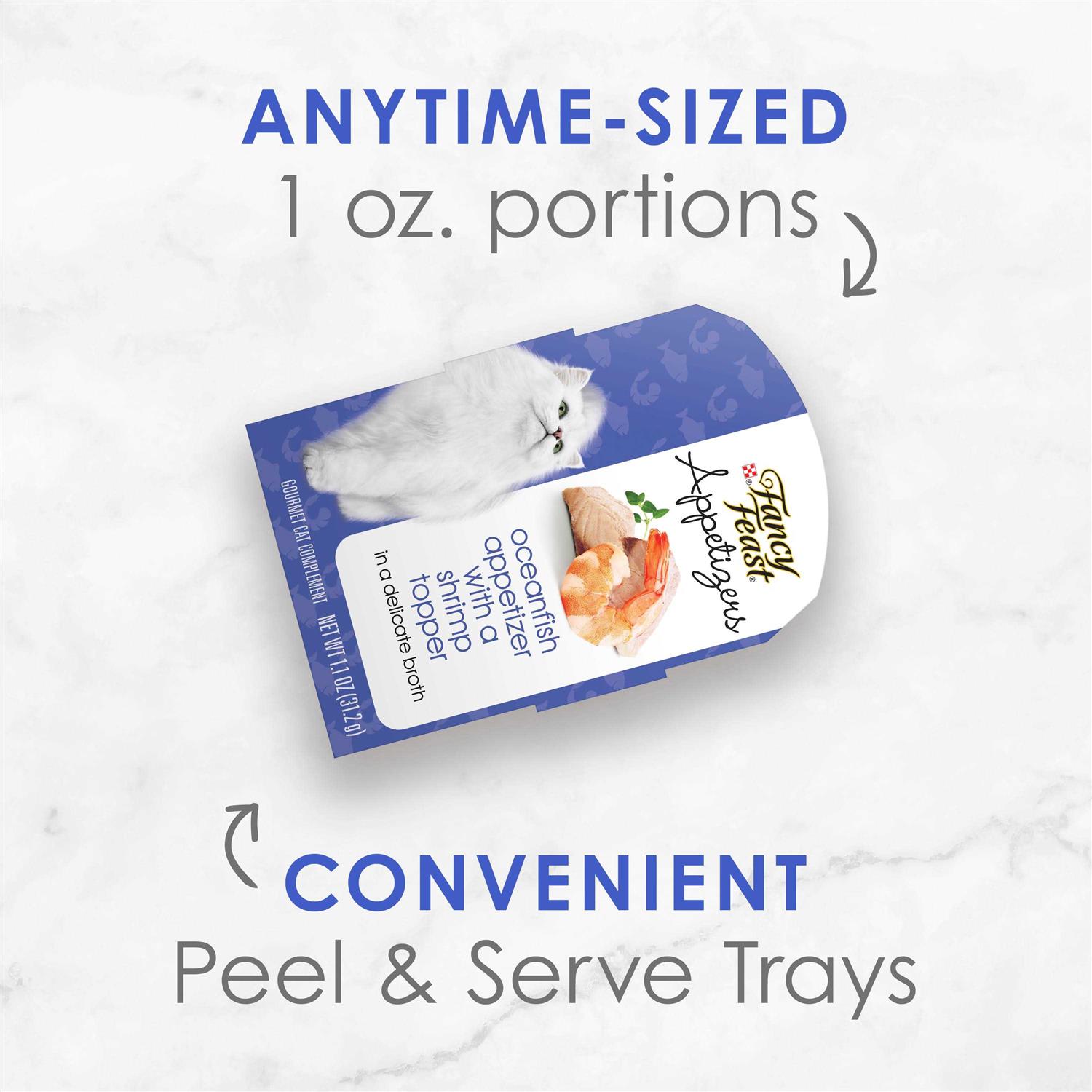 Fancy Feast Appetizers Oceanfish with A Shrimp Topper Cat Treats - Nail Gallerys