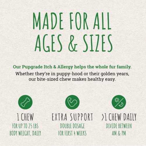 PupGrade Itch & Allergy Chew Supplement for Dogs Improved Immune Support & Seasonal Allergies with Alaskan Salmon Fish Oil - Nail Gallerys