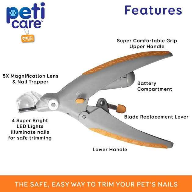 Peticare Illuminated Pet Nail Clipper - Nail Gallerys