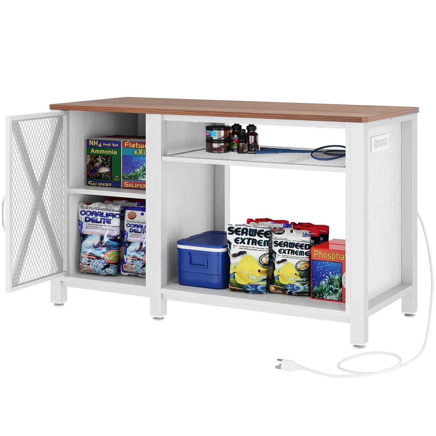 Moasis 55-75 Gallon Aquarium Stand with Power Outlets,Fish Tank Stand with Storage Cabinet - Nail Gallerys