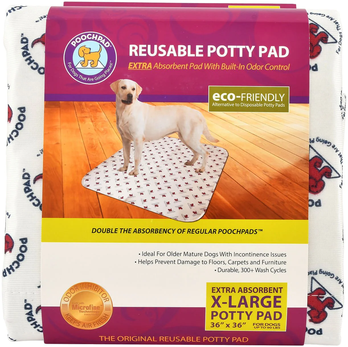 Extra Absorbency PoochPad for Mature Dogs, Large, 36
