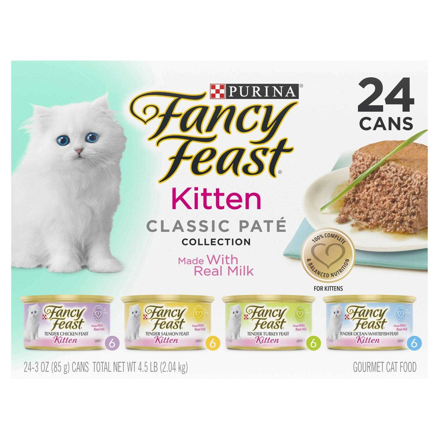 Purina Fancy Feast Grain Free Pate Wet Kitten Food Variety Pack - Nail Gallerys