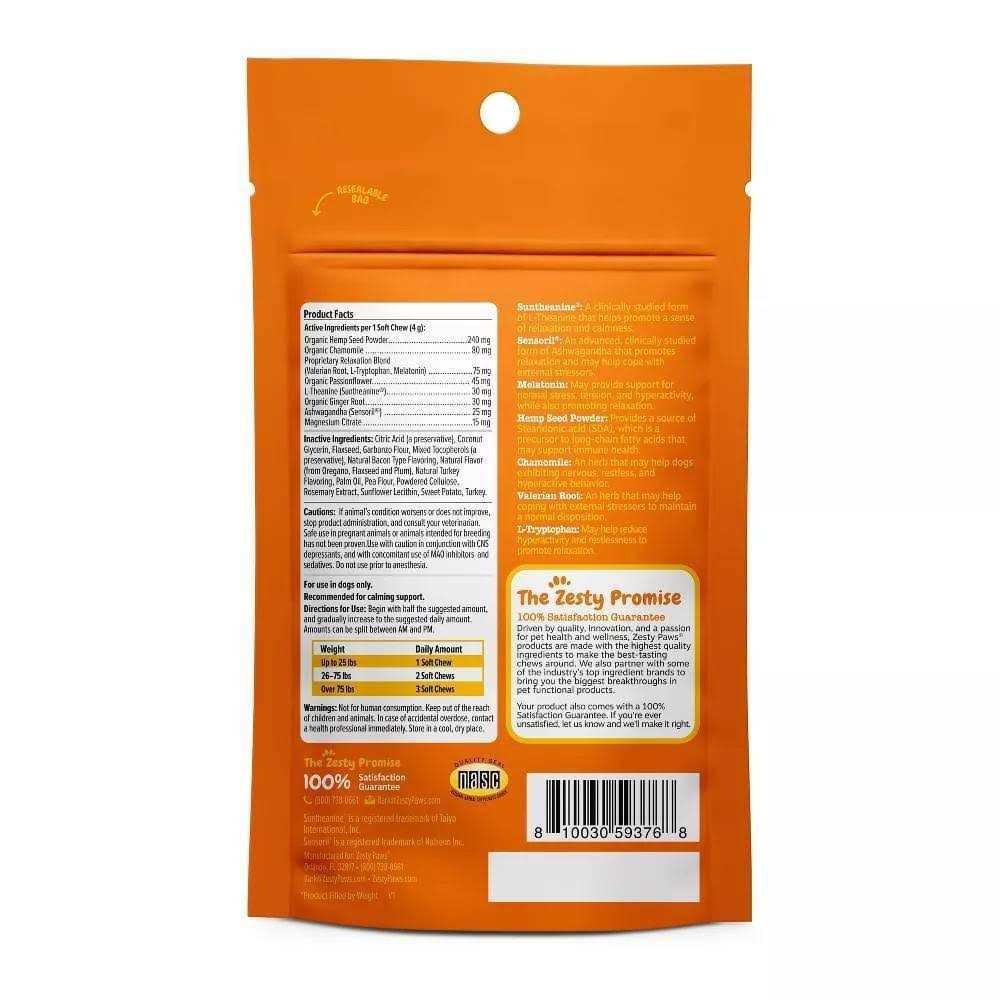 Zesty Paws Valentine + Easter Calming Bites Combo for Dogs Turkey Flavor - Nail Gallerys