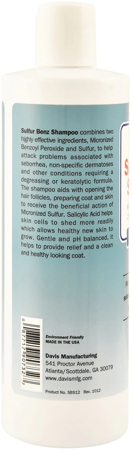 Davis Sulfur Benz (Benzoyl Peroxide) Shampoo - Nail Gallerys