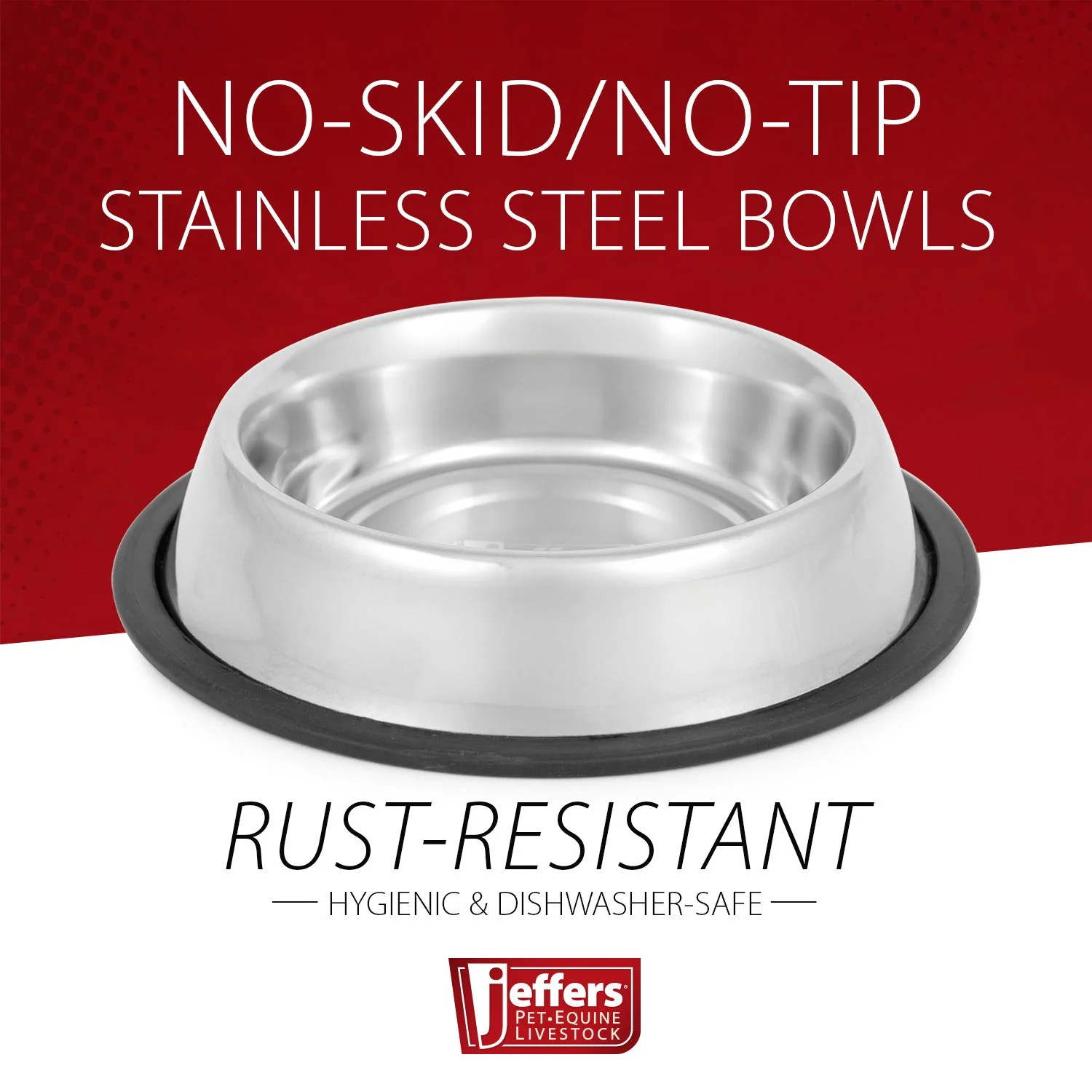 No-Skid/No-Tip Stainless Steel Pet Bowls - Nail Gallerys