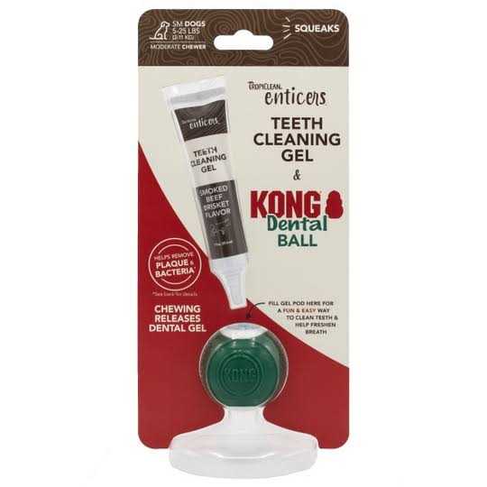 Kong Dental Ball & Teeth Cleaning Gel Dog Toy - Nail Gallerys