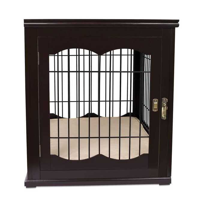 BirdRock Home Decorative Small Dog Kennel with Pet Bed - Nail Gallerys