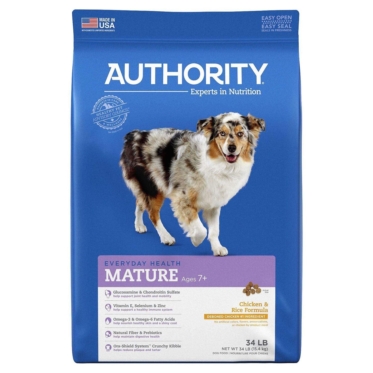 Authority Chicken Rice Formula Senior Dry Dog Food - Nail Gallerys