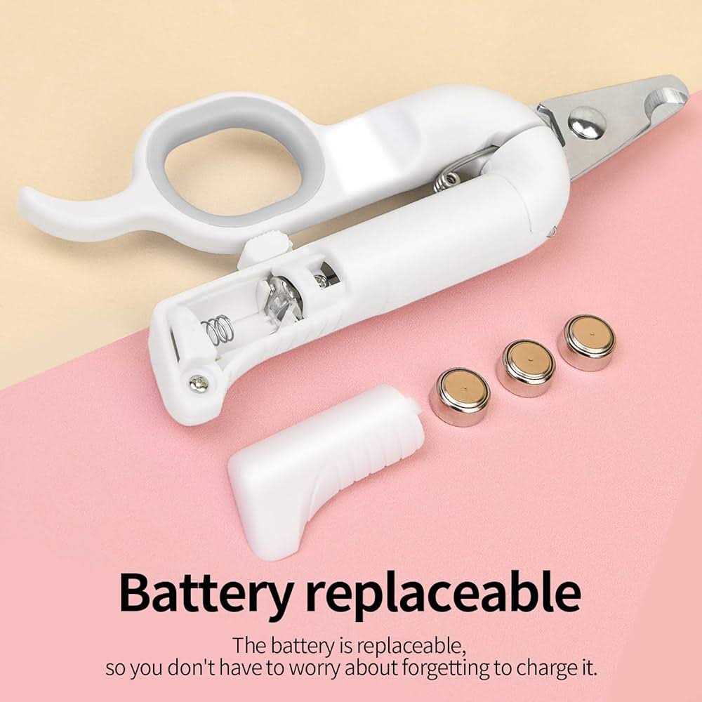 PAKEWAY Pet Nail Clipper with LED & -U-V Light Cat Claw Trimmer with Ultra Bright LED Light for Nail Bloodline to Avoid Over Cutting - Nail Gallerys