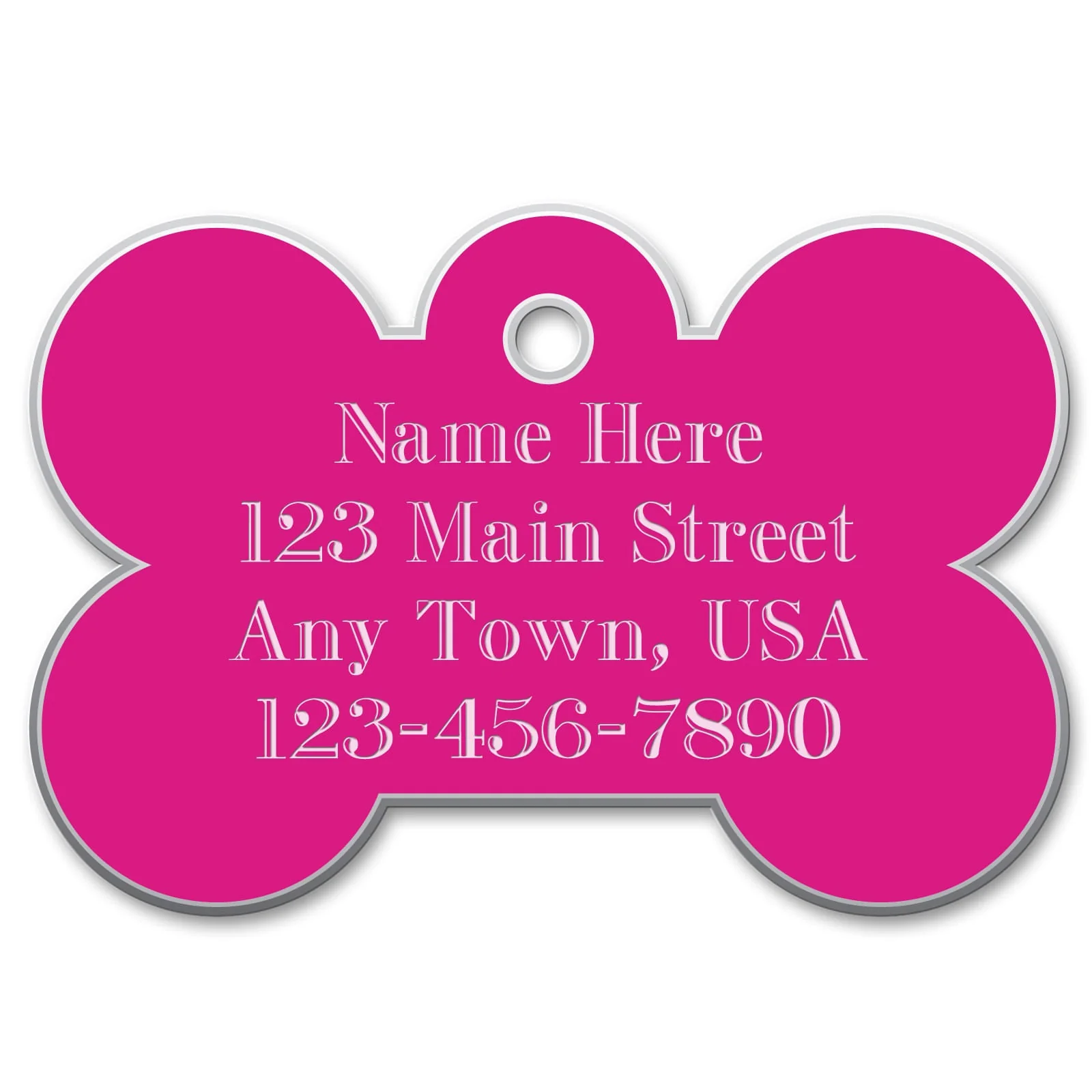 Small Bone Custom Personalzed Dog Tags - Nail Gallerys