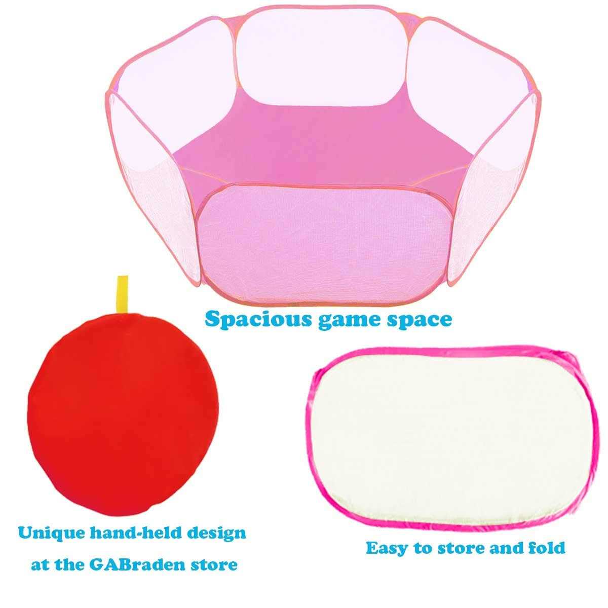 GABraden Small Animals Tent,Reptiles Cage,Breathable Transparent Pet Playpen Pop Open Outdoor/Indoor Exercise Fence,Portable Yard Fence - Nail Gallerys