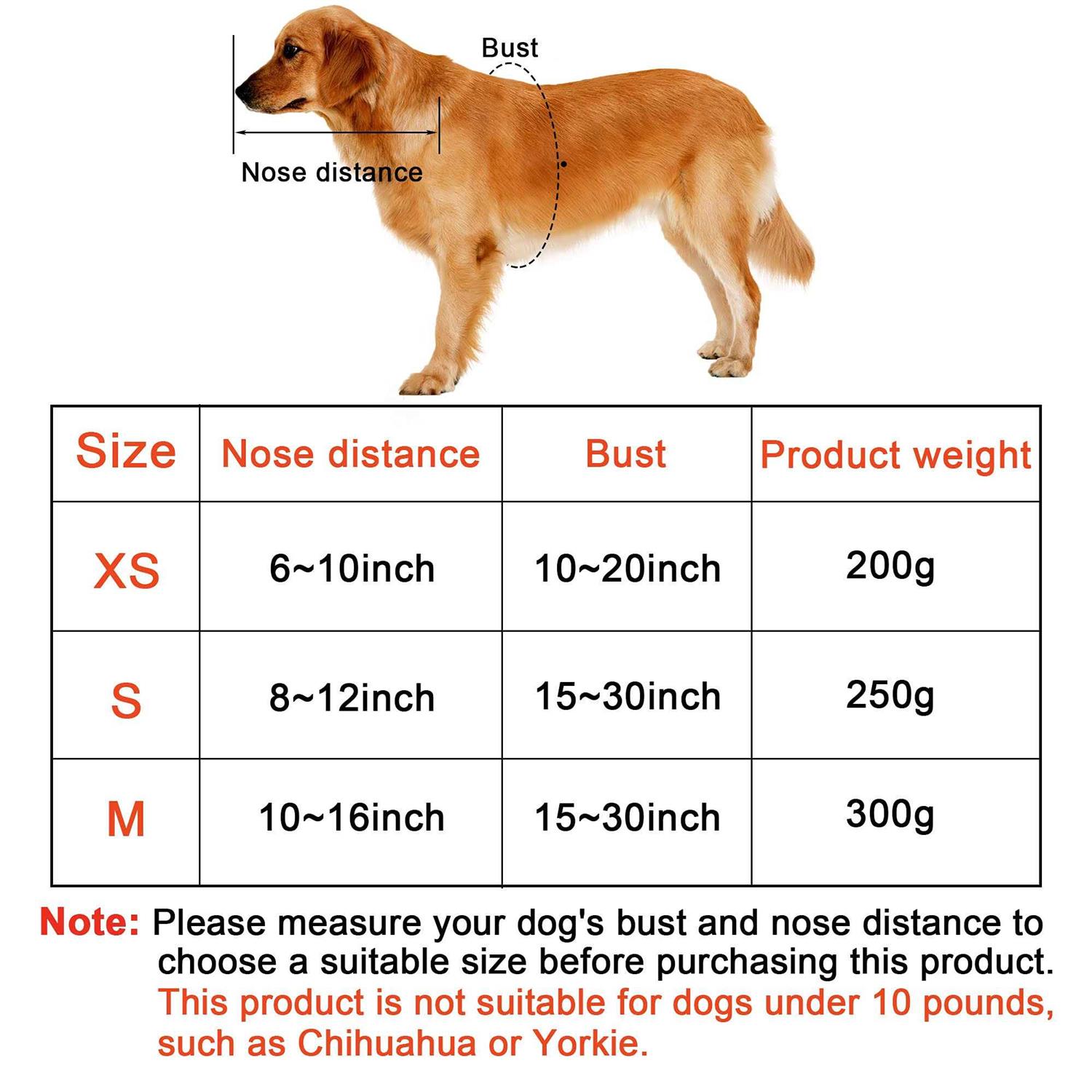 HQSLC Blind Dog Harness Guiding Device,Blind Dog Halo,Pet Anti-Collision Ring for Protective&Build Confidence,Blind Dog Accessories - Nail Gallerys