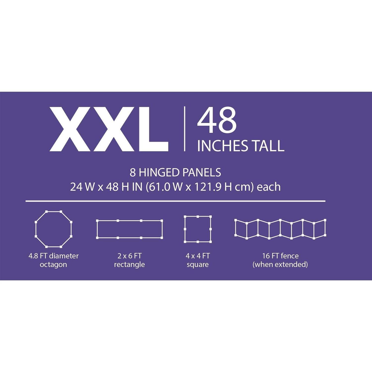 EveryYay Stretch Your Legs Adjustable Black Exercise Pen for Dogs - Nail Gallerys