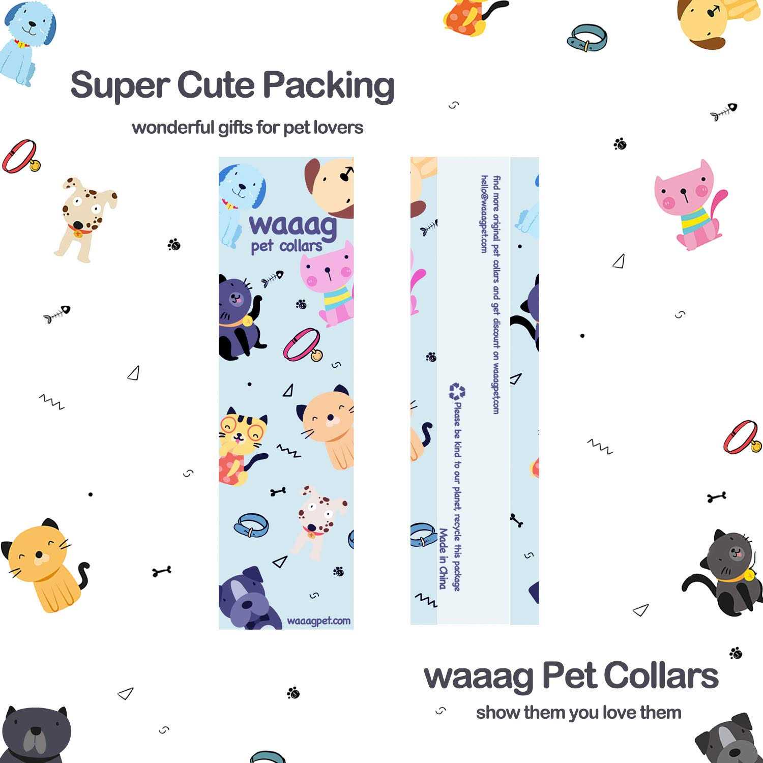 waaag Pet Supplies Cat Collar Dog Collar Cat Leash - Nail Gallerys