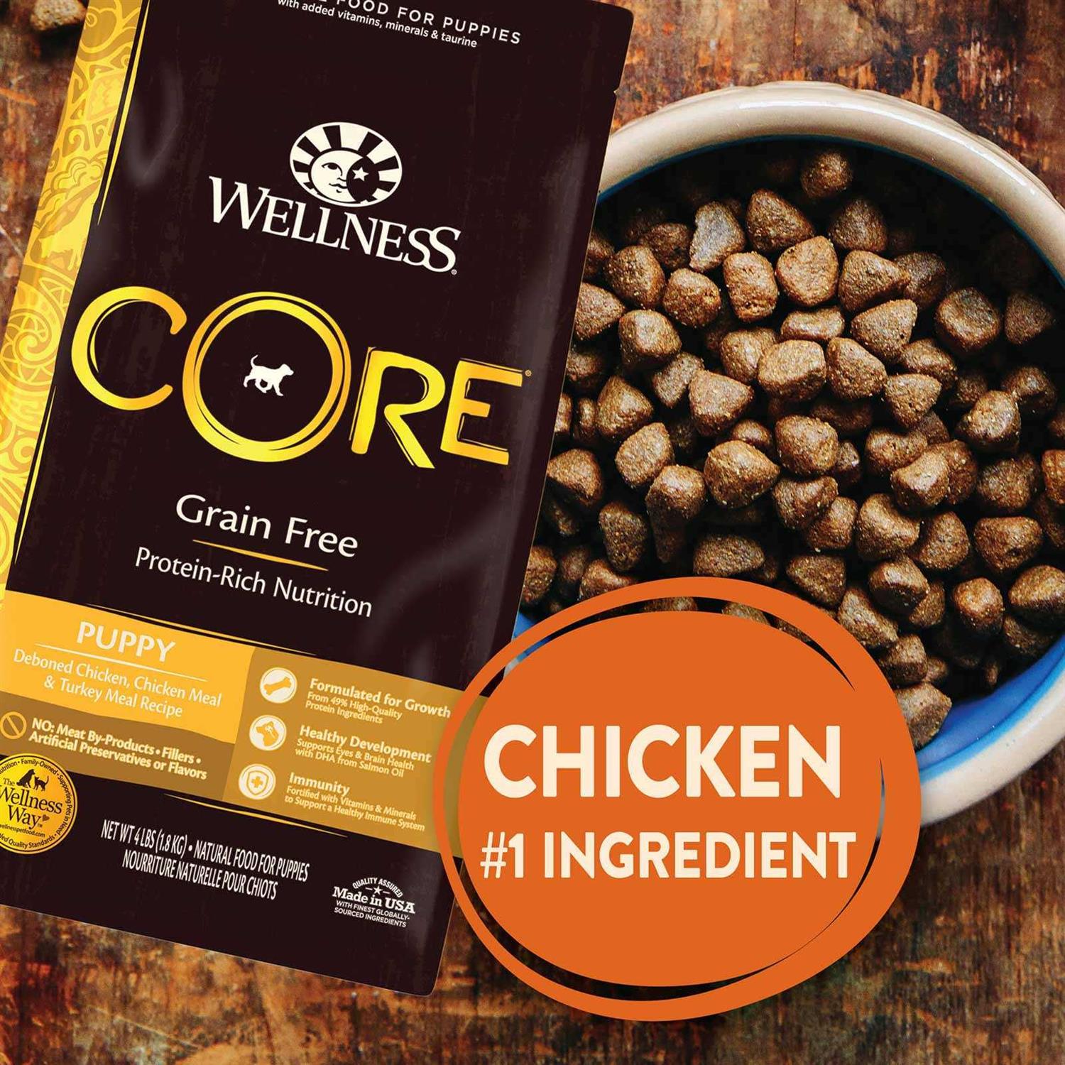 Wellness CORE Grain Free Puppy Chicken & Turkey Dry Dog Food - Nail Gallerys