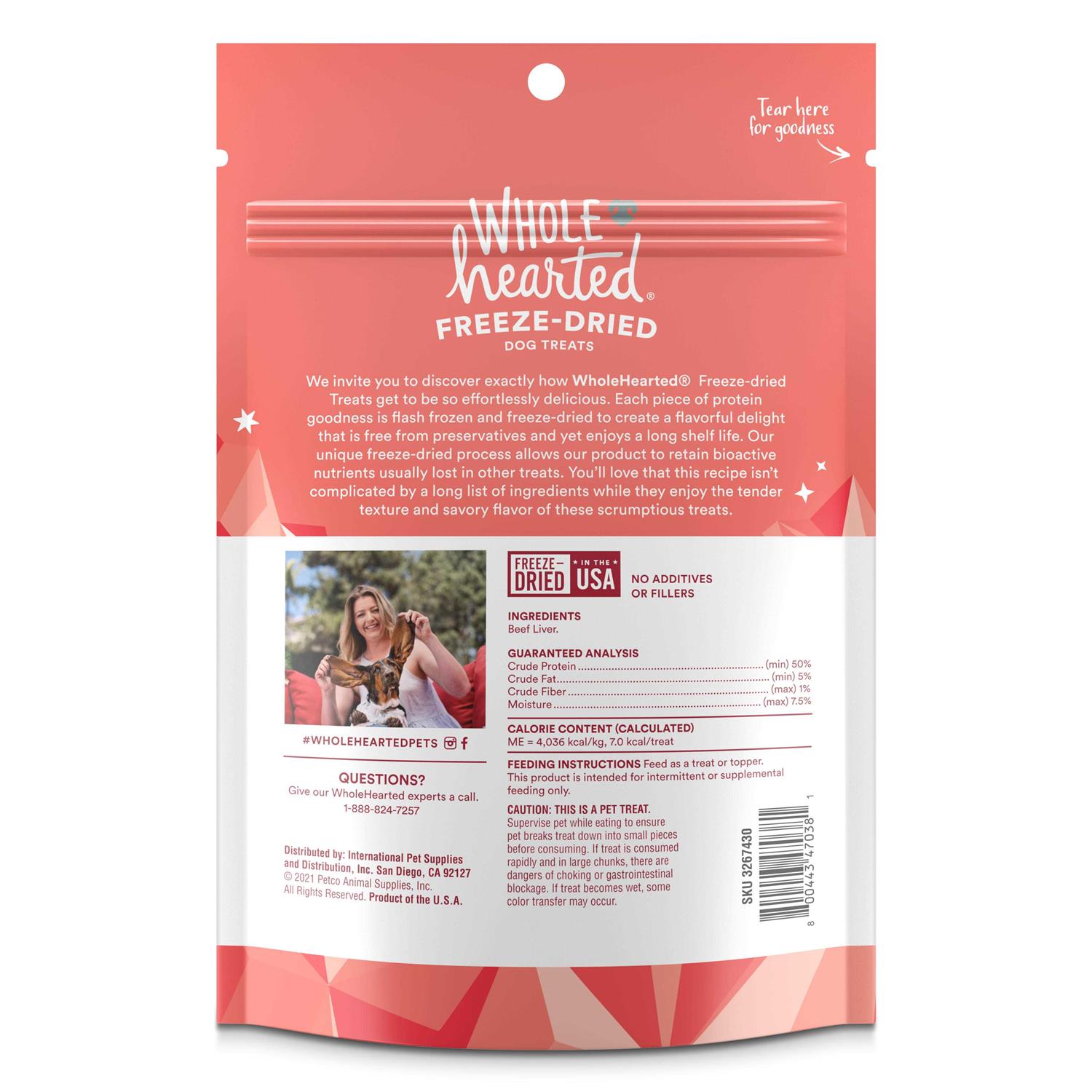 WholeHearted Beef Liver Freeze-Dried Dog Treats - Nail Gallerys