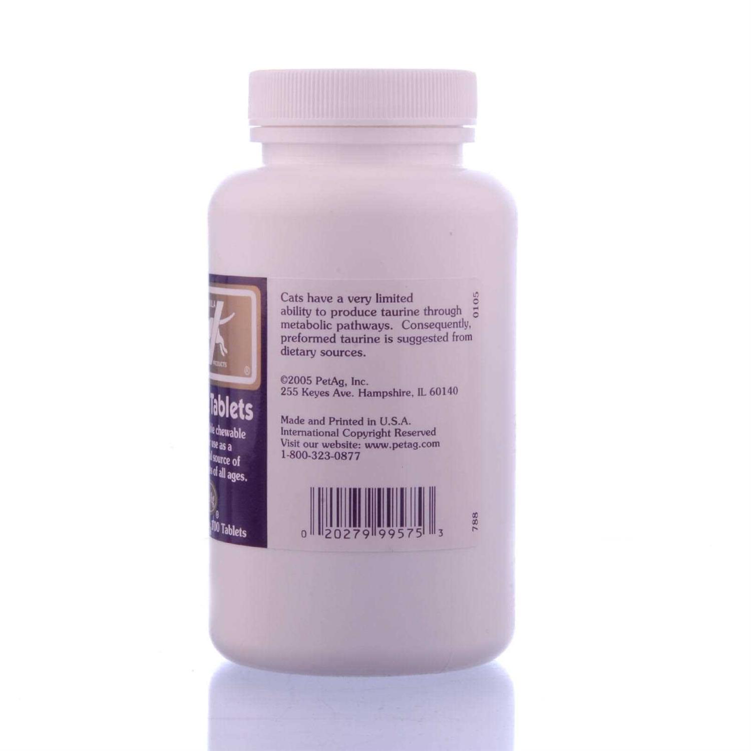 PetAg Taurine 100 Chewable Tablets - Nail Gallerys