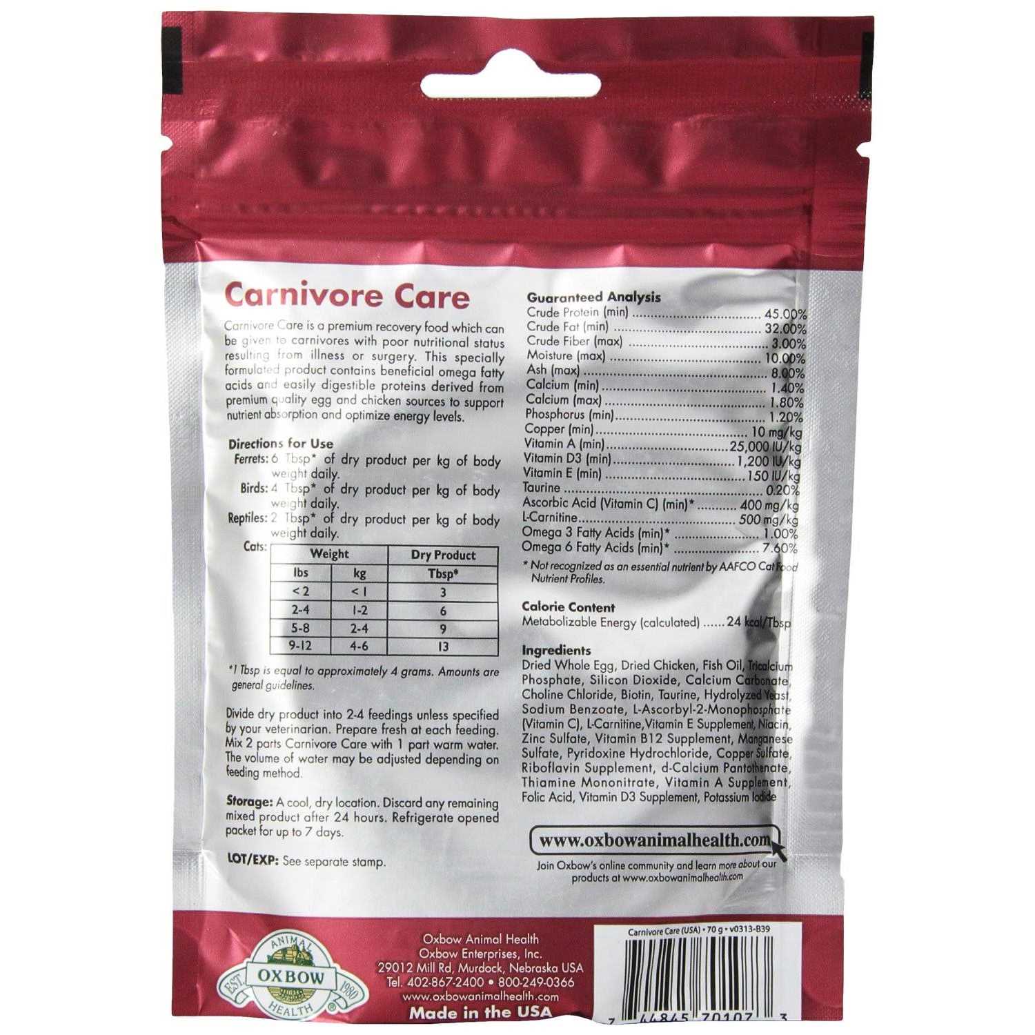 Oxbow Carnivore Care - Nail Gallerys